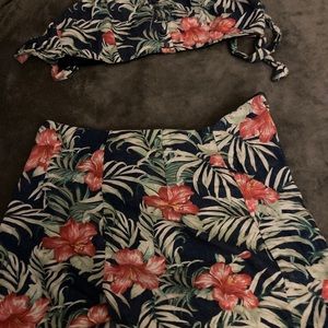 beach outfit. Shorts & bikini/halter top small